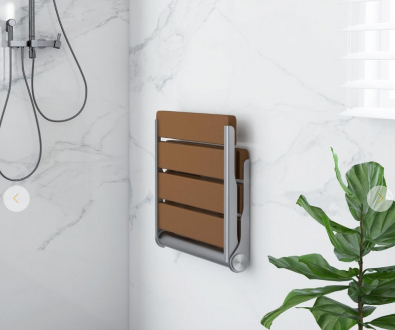 *Wall-Mounted Foldable Waterproof HIPS Bathroom Bench