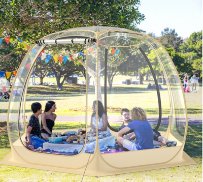 *backordered - 11 x 11 Feet Clear Dome Pop up Bubble Tent with Carrying Bag for 6-10 People