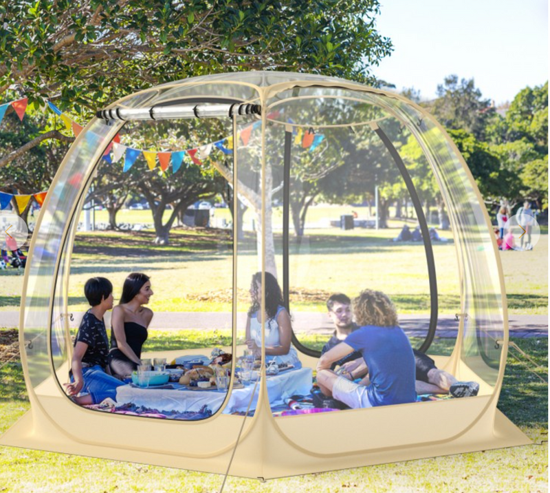*backordered - 11 x 11 Feet Clear Dome Pop up Bubble Tent with Carrying Bag for 6-10 People