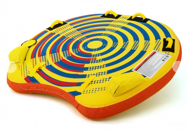 *1 or 2 Person Inflatable Towable Tube for Boating with Quick Connector