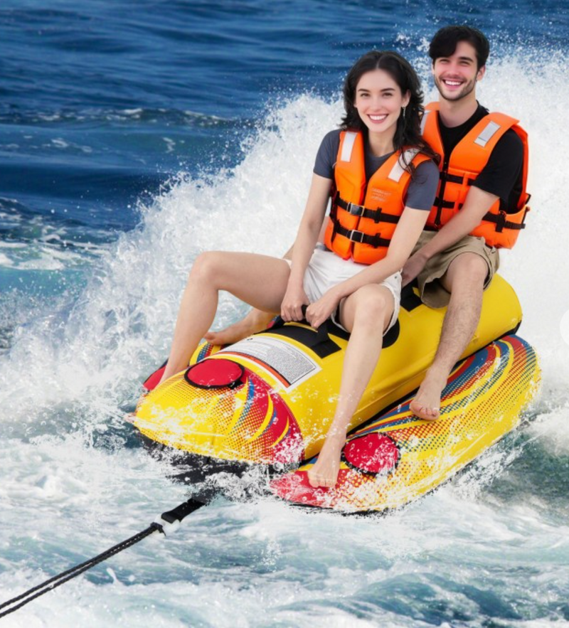*1 or 2 Person Inflatable Towable Tube Banana Boat for Boating