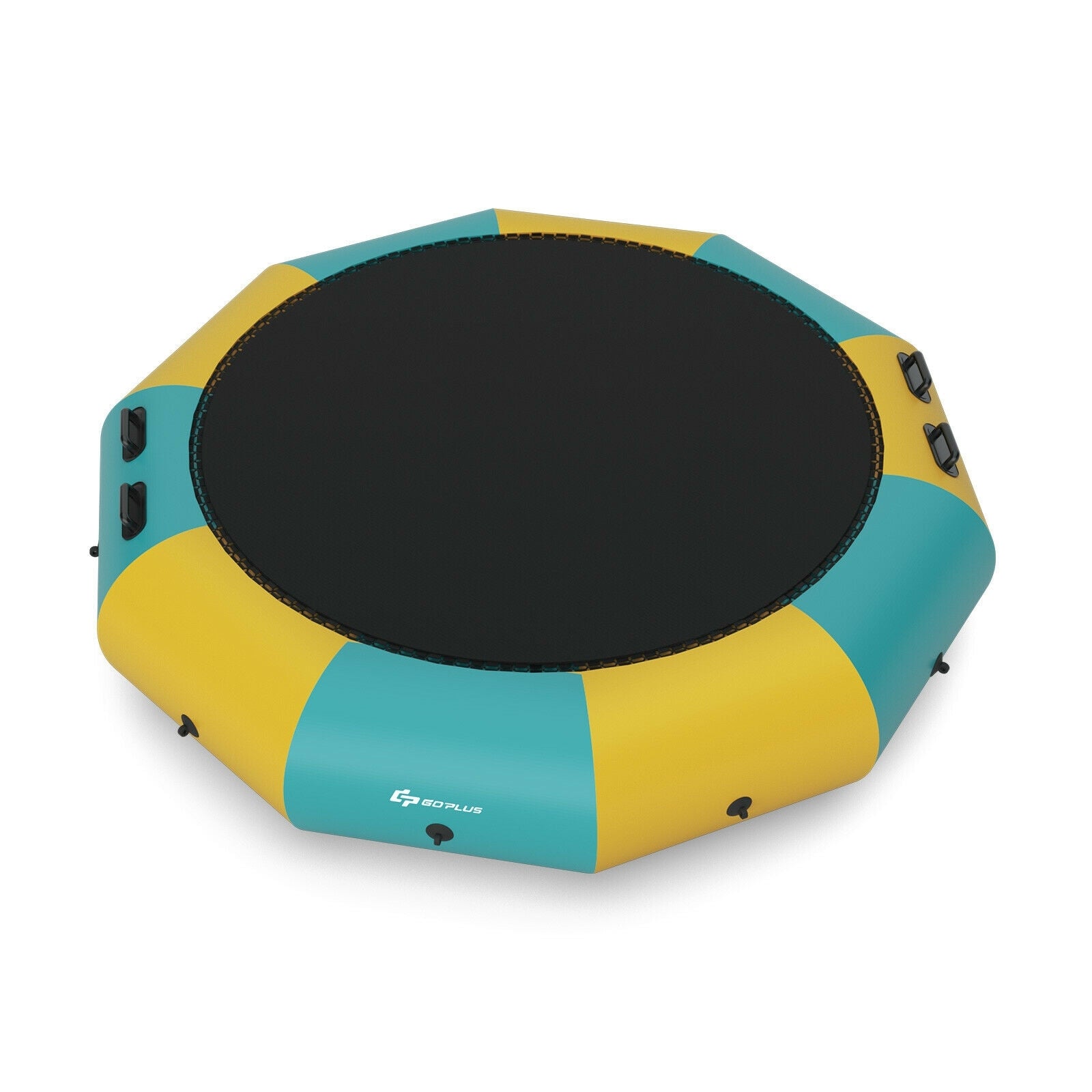 *10 Feet Inflatable Splash Padded Water Bouncer Trampoline - Yellow