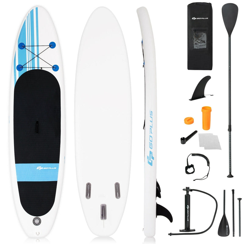 10 Feet Inflatable Stand Up Paddle Board with Carry Bag - Relaxacare