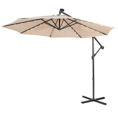 10 Feet Patio Cantilever Umbrella with Tilting System - Relaxacare