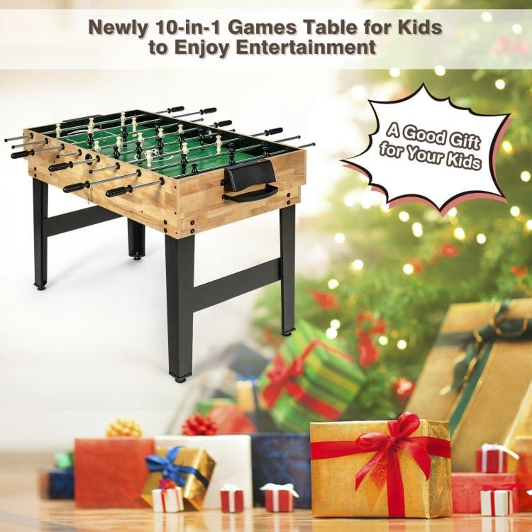 10-in-1 Multi Combo Game Table Set for Home - Relaxacare
