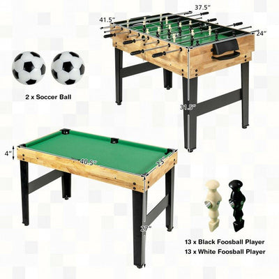 10-in-1 Multi Combo Game Table Set for Home - Relaxacare