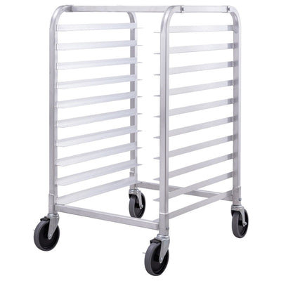 10 Sheet Aluminum Bakery Rack Rolling Commercial Cookie Bun Pan - Relaxacare