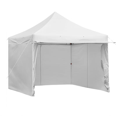 10 x 10 Feet Pop up Gazebo with 4 Height and Adjust Folding Awning-White - Relaxacare
