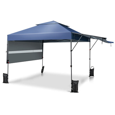10 x 17.6 Feet Outdoor Instant Pop-up Canopy Tent with Dual Half Awnings - Relaxacare