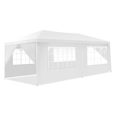 10 x 20 Feet 6 Sidewalls Canopy Tent with Carry Bag - Relaxacare