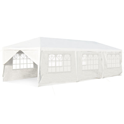 10 x 30 Feet Outdoor Canopy Tent with 6 Removable Sidewalls and 2 Doorways - Relaxacare