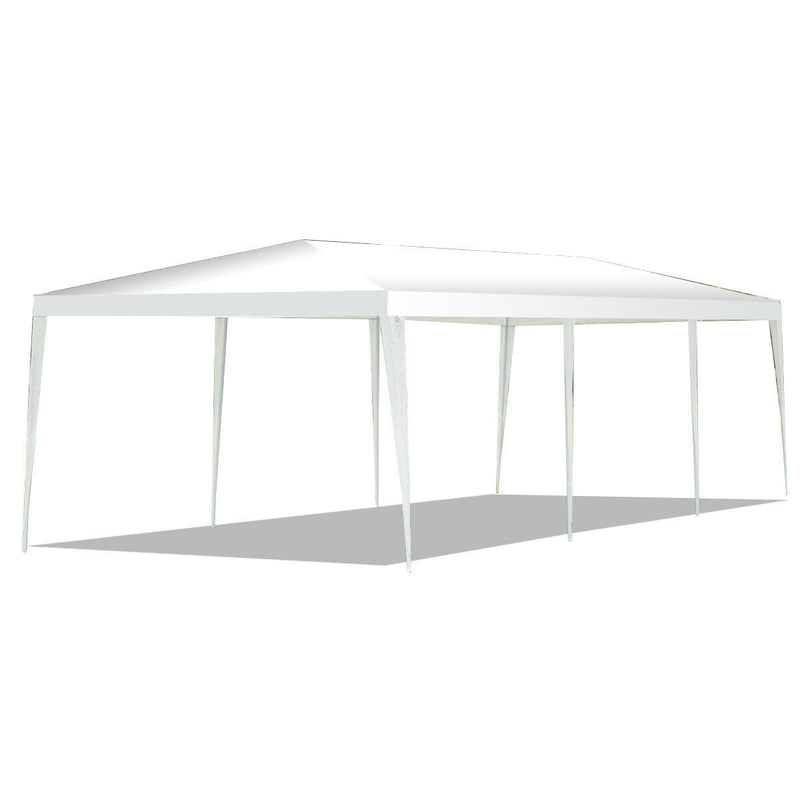 10 x 30 Feet Waterproof Gazebo Canopy Tent with Connection Stakes for Wedding Party - Relaxacare