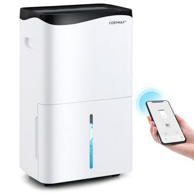 100-Pint Dehumidifier with Smart App and Alexa Control for Home and Basements - Relaxacare