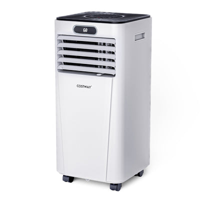 10000 BTU 4-in-1 Portable Air Conditioner with Dehumidifier and Fan Mode-White - Relaxacare