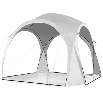 11 x 11 Inch Patio Sun Shade Shelter Canopy Tent Portable UPF 50+ Outdoor Beach-White - Relaxacare