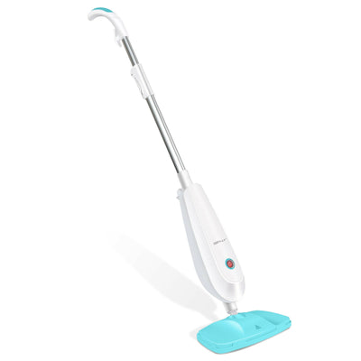 1100 W Electric Steam Mop with Water Tank for Carpet-Turquoise - Relaxacare