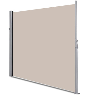 118.5 x 71 Inch Patio Retractable Folding Side Awning Screen - Relaxacare