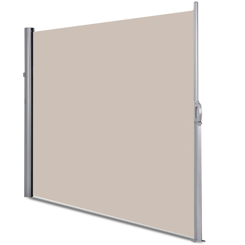 118.5 x 71 Inch Patio Retractable Folding Side Awning Screen - Relaxacare