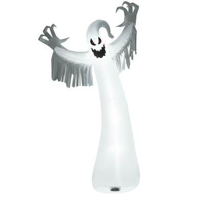 12 Feet Halloween Inflatable Spooky Ghost with Blower and LED Lights - Relaxacare