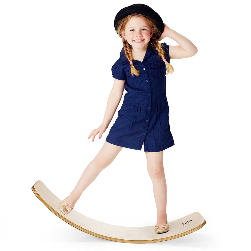 12 Inch Wooden Wobble Toy Balance Board-Natural - Relaxacare