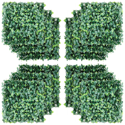 12 Pcs 20 x 20" Artificial Ficus Hedge Plant for Wedding Decorations - Relaxacare