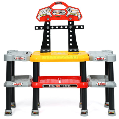121 Pcs Kids Pretend Workbench Construction Workshop Tool Play Set - Relaxacare