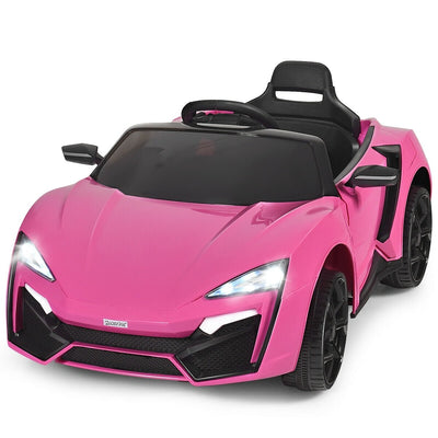 12V 2.4G RC Electric Vehicle with Lights-Pink - Relaxacare