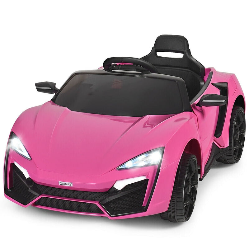 12V 2.4G RC Electric Vehicle with Lights-Pink - Relaxacare