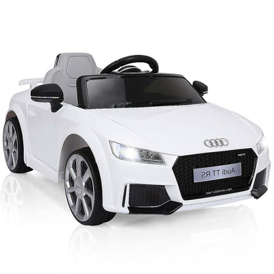 12V Audi TT RS Electric Remote Control MP3 Kids Riding Car-White - Relaxacare