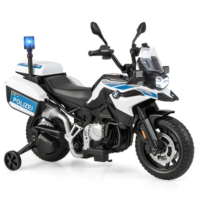 12V BMW Kids Ride On Police Motorcycle with Light and Music - Relaxacare