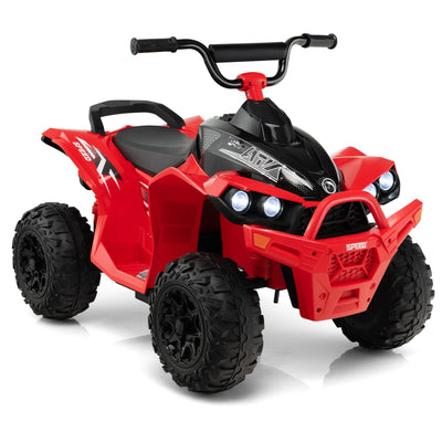12V Kids Ride On ATV with High/Low Speed and Comfortable Seat-Red - Relaxacare