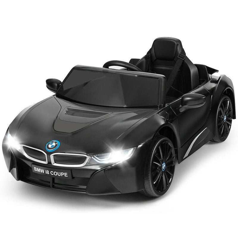 12V Licensed BMW Kids Ride On Car with Remote Control-Black - Relaxacare
