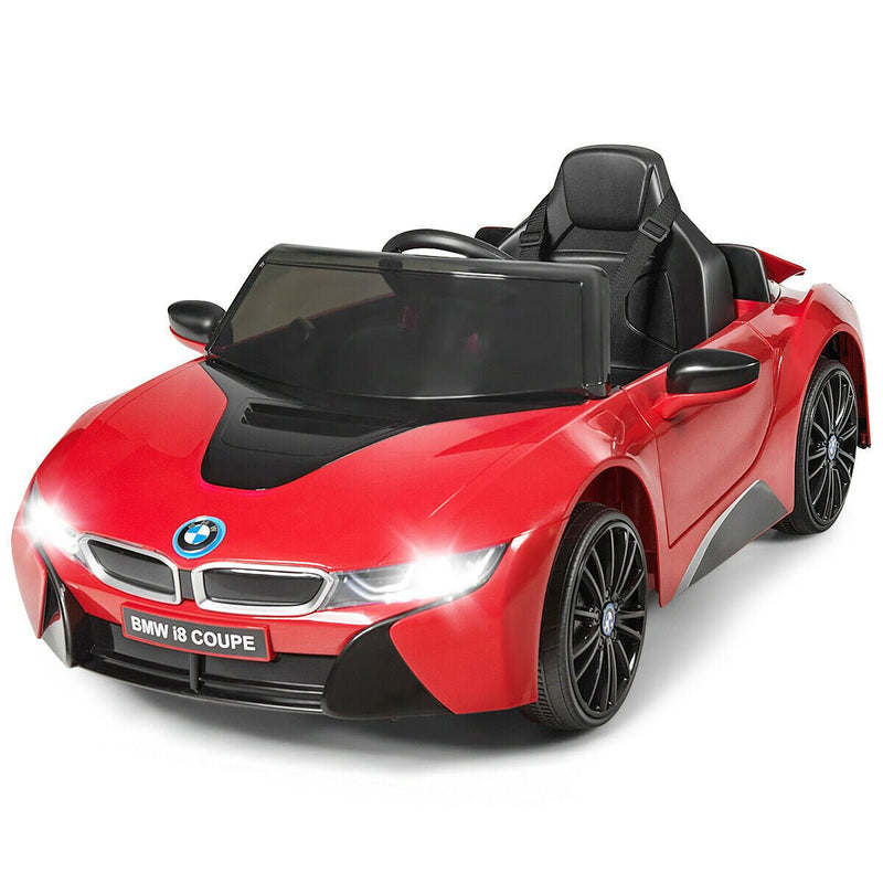 12V Licensed BMW Kids Ride On Car with Remote Control-Red - Relaxacare