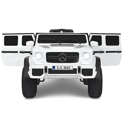 12V Licensed Mercedes-Benz Kids Ride On Car-White - Relaxacare
