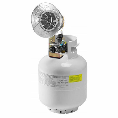 15 000 BTU Portable Single Tank Top Liquid Propane Heater with Shut-off Valve - Relaxacare