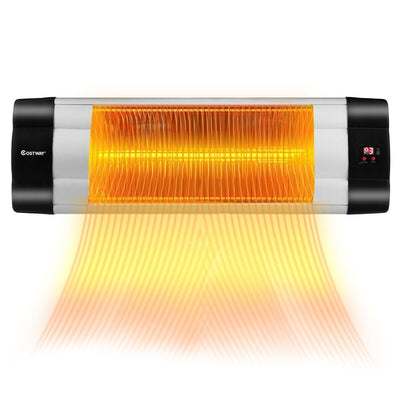 1500 W 3 Modes Adjustable Infrared Wall-Mounted Patio Heater with Remote Control - Relaxacare