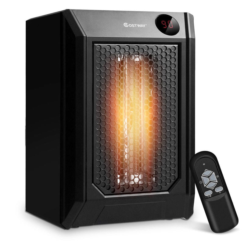 1500 W Remote Control Portable Electric Digital Quartz Space Heater - Relaxacare