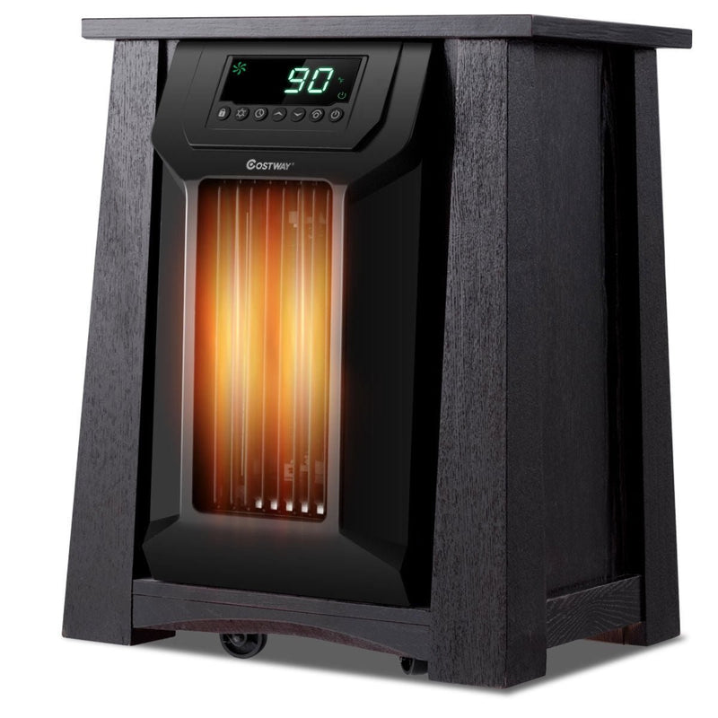 1500W 12H Timer Caster Portable Electric Space Heater - Relaxacare
