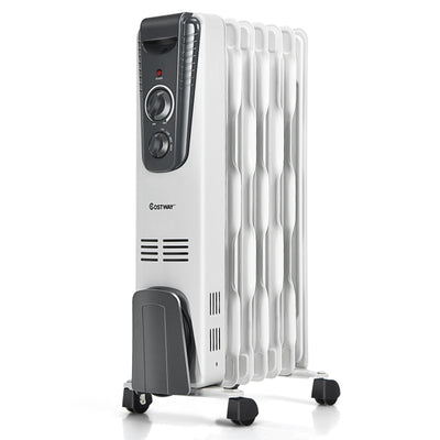 1500W Electric Space Heater with Adjustable Thermostat - Relaxacare
