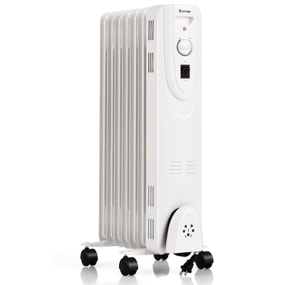 1500W Oil Filled Radiator Heater with Dual Safe Protections - Relaxacare