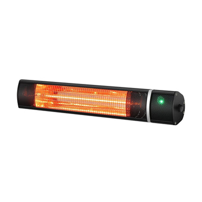 1500W Outdoor Electric Patio Heater with Remote Control-Black - Relaxacare