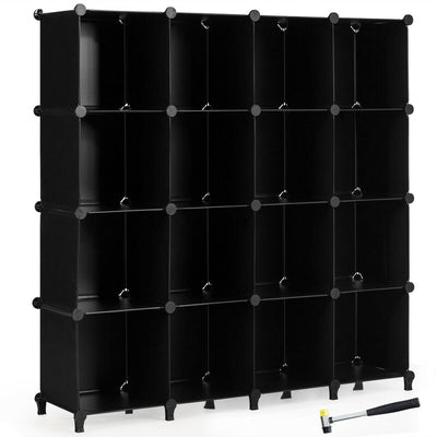16 Cubes Plastic Storage Organizer with Rustproof Steel Frame - Relaxacare