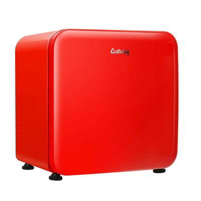 1.6 Cubic Feet Compact Refrigerator with Reversible Door-Red - Relaxacare