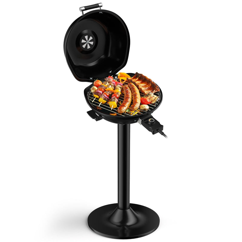 1600W Portable Electric BBQ Grill with Removable Non-Stick Rack - Relaxacare