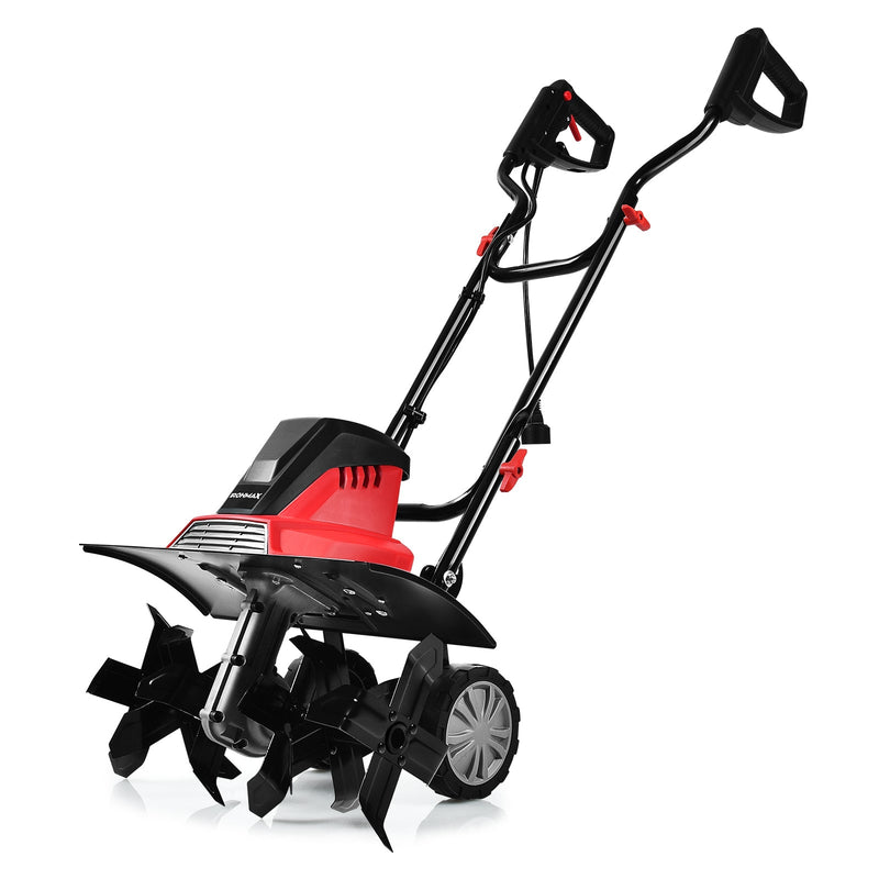 17-Inch 13.5 Amp Corded Electric Tiller and Cultivator 9-Inch Tilling Depth - Relaxacare
