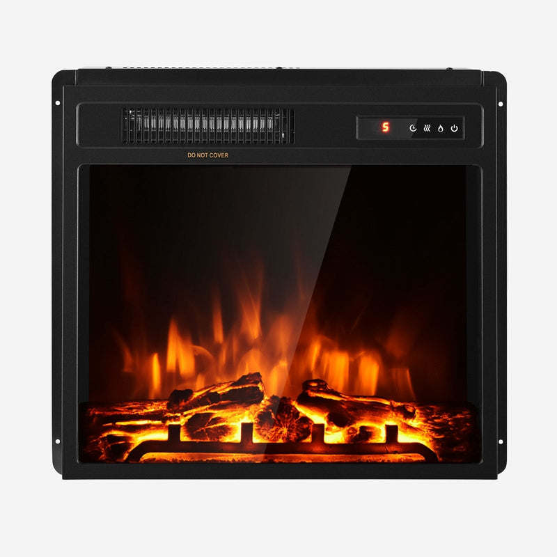 18 Inch 1500W Electric Fireplace Freestanding and Recessed Heater - Relaxacare