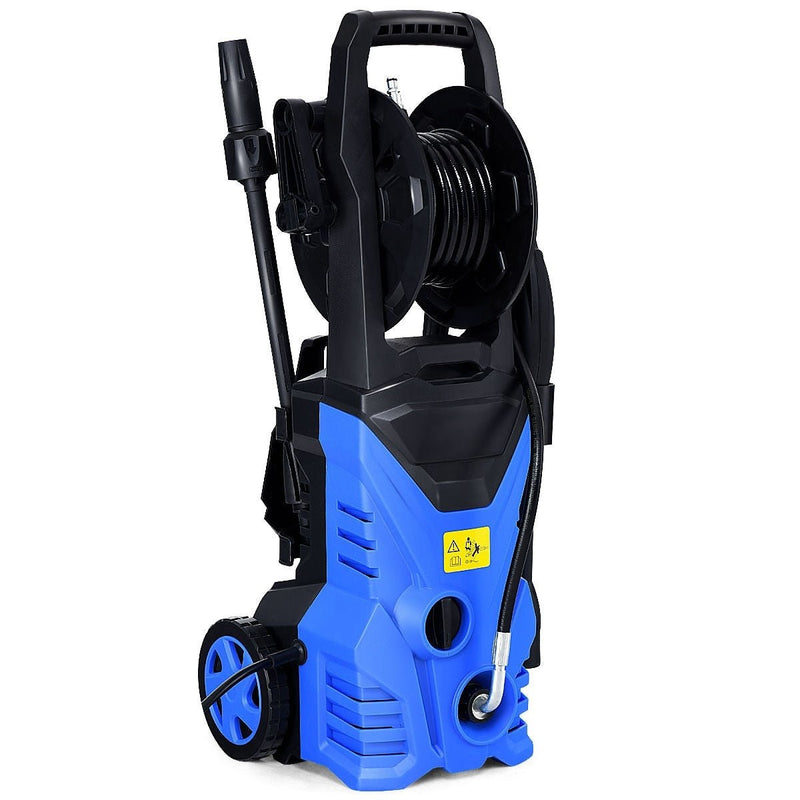 1800W 2030PSI Electric Pressure Washer Cleaner with Hose Reel-Blue - Relaxacare