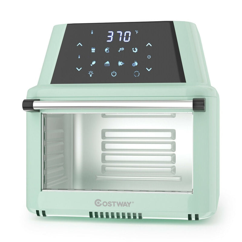 19 qt Multi-functional Air Fryer Oven 1800 W Dehydrator Rotisserie-Green - Relaxacare