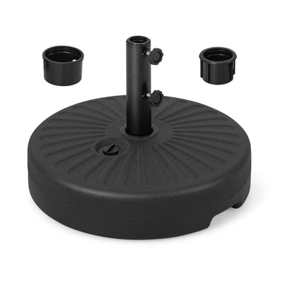 19.5 Inch Fillable Round Umbrella Base Stand for Yard Garden Poolside - Relaxacare