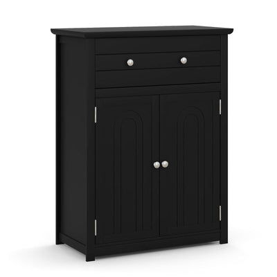 2-Door Freestanding Bathroom Cabinet with Drawer and Adjustable Shelf - Relaxacare
